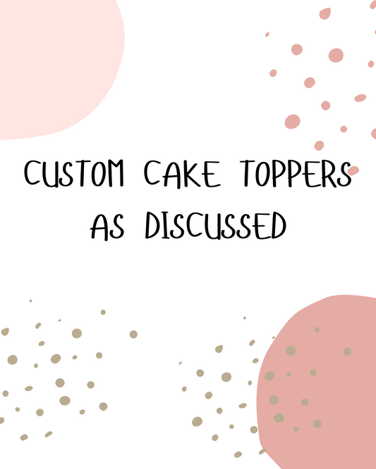 Custom cake topper wire