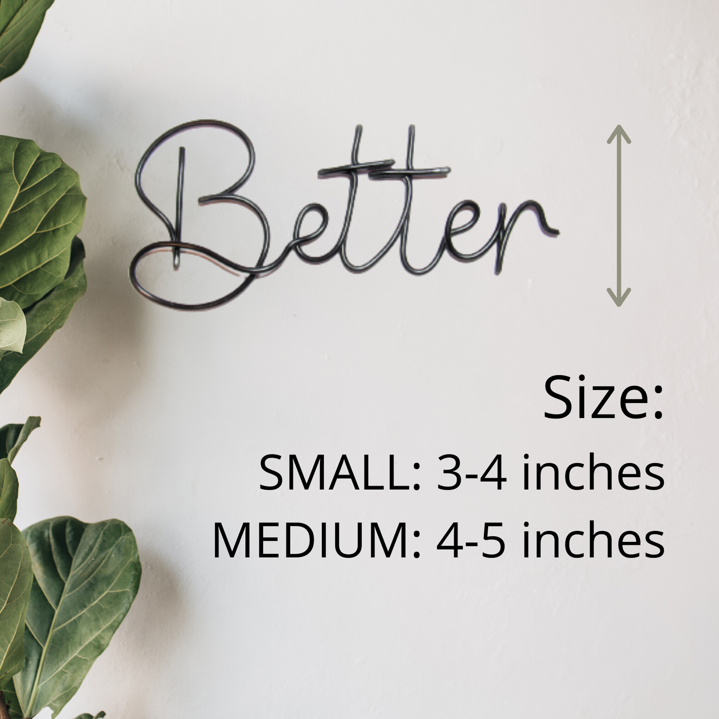 Better Together wire wall art sign living room home decor