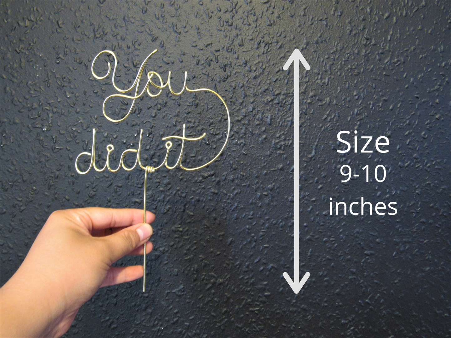 You did it cake topper wire for graduation gift