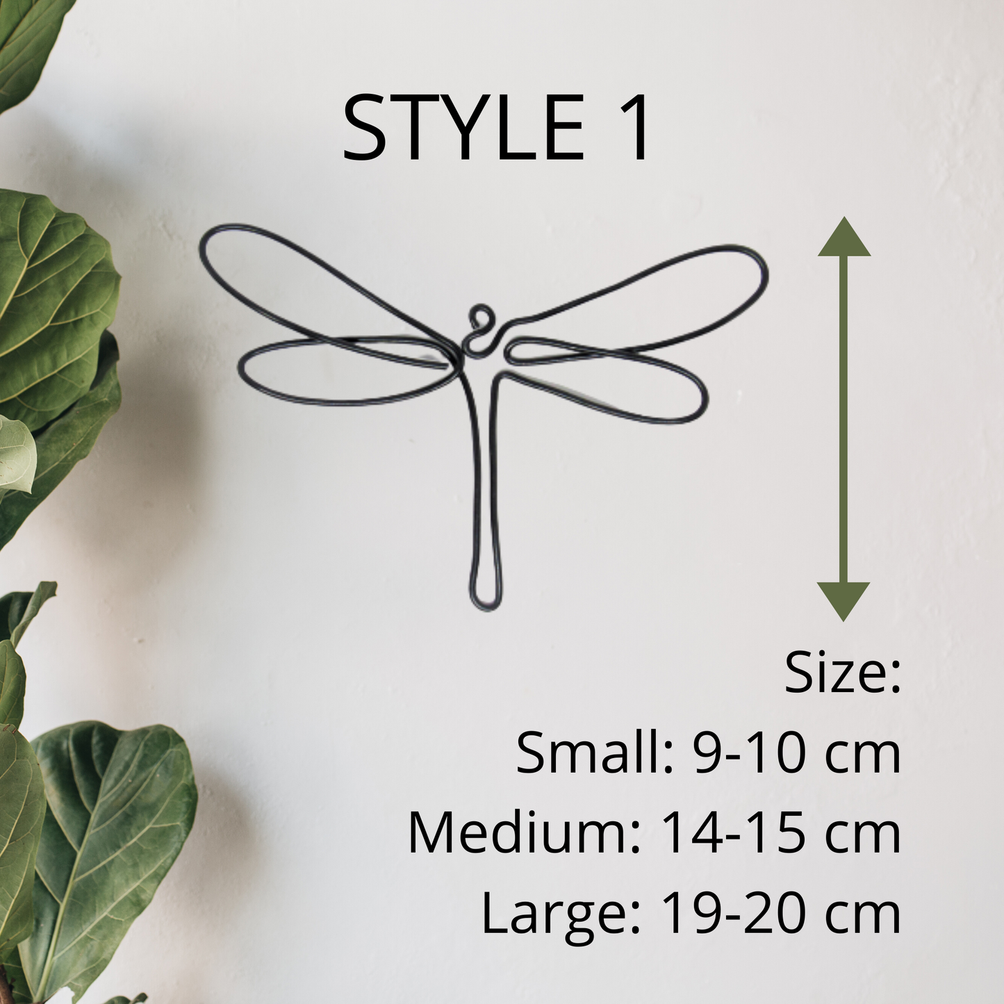 Dragonfly sign wire wall art