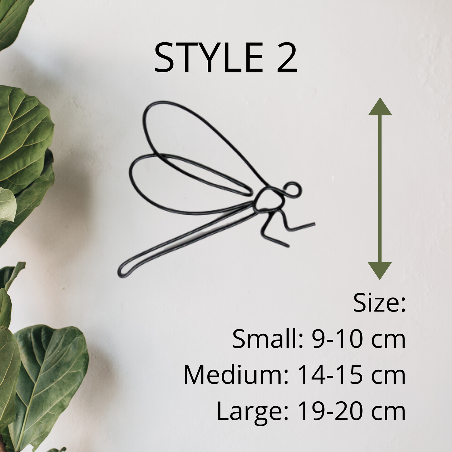 Dragonfly sign wire wall art