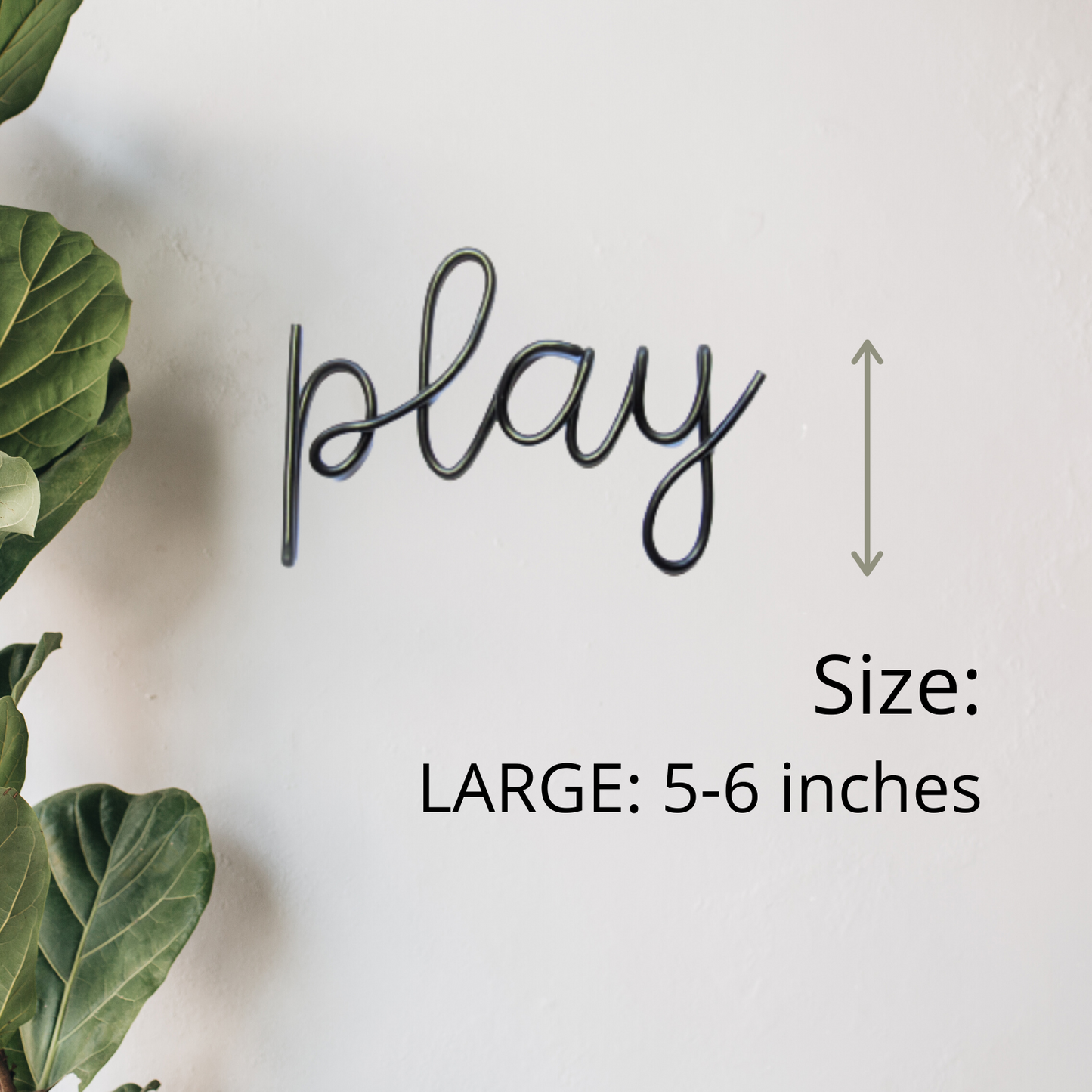 Play wire words sign For Nursery Wall Art decor