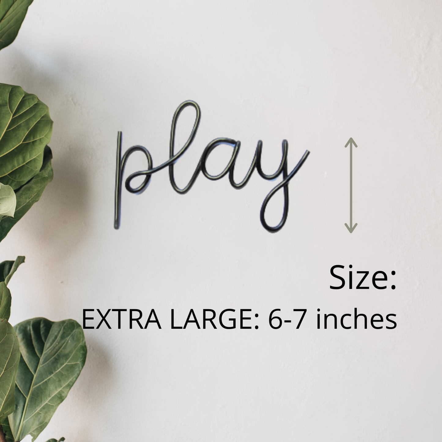 Play wire words sign For Nursery Wall Art decor