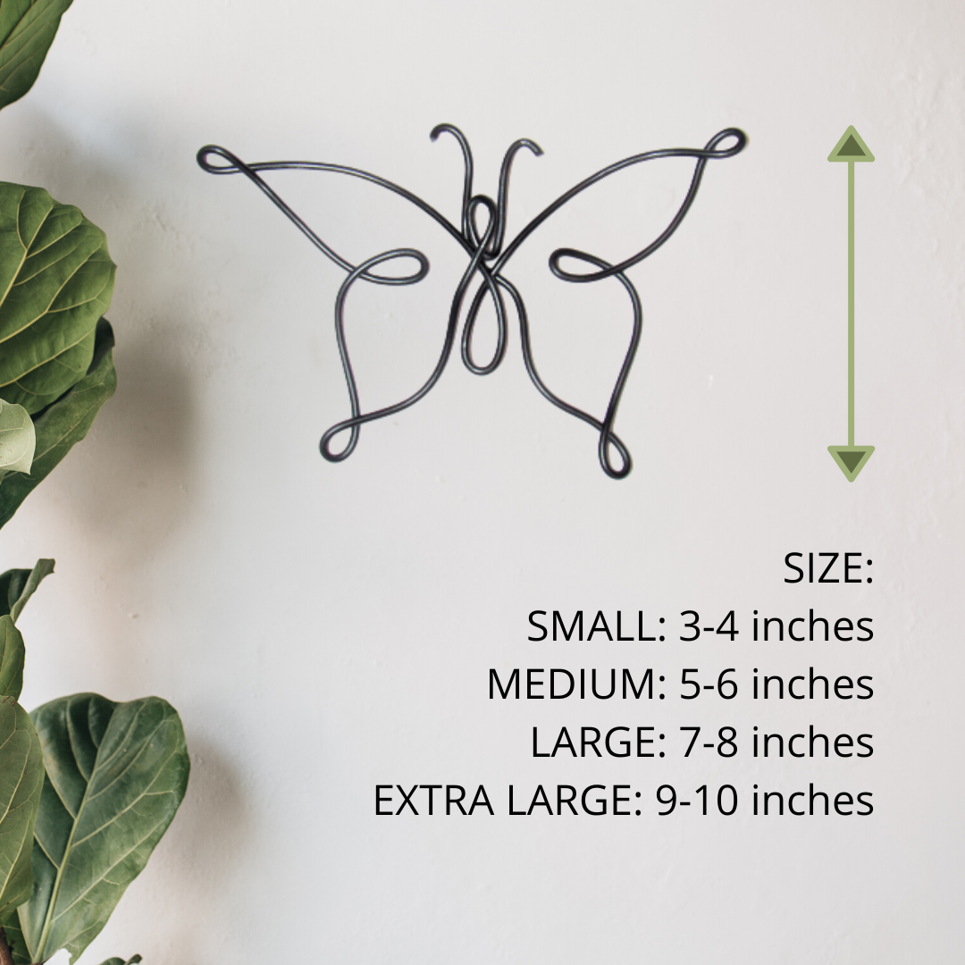 Butterfly wire wall art home decor