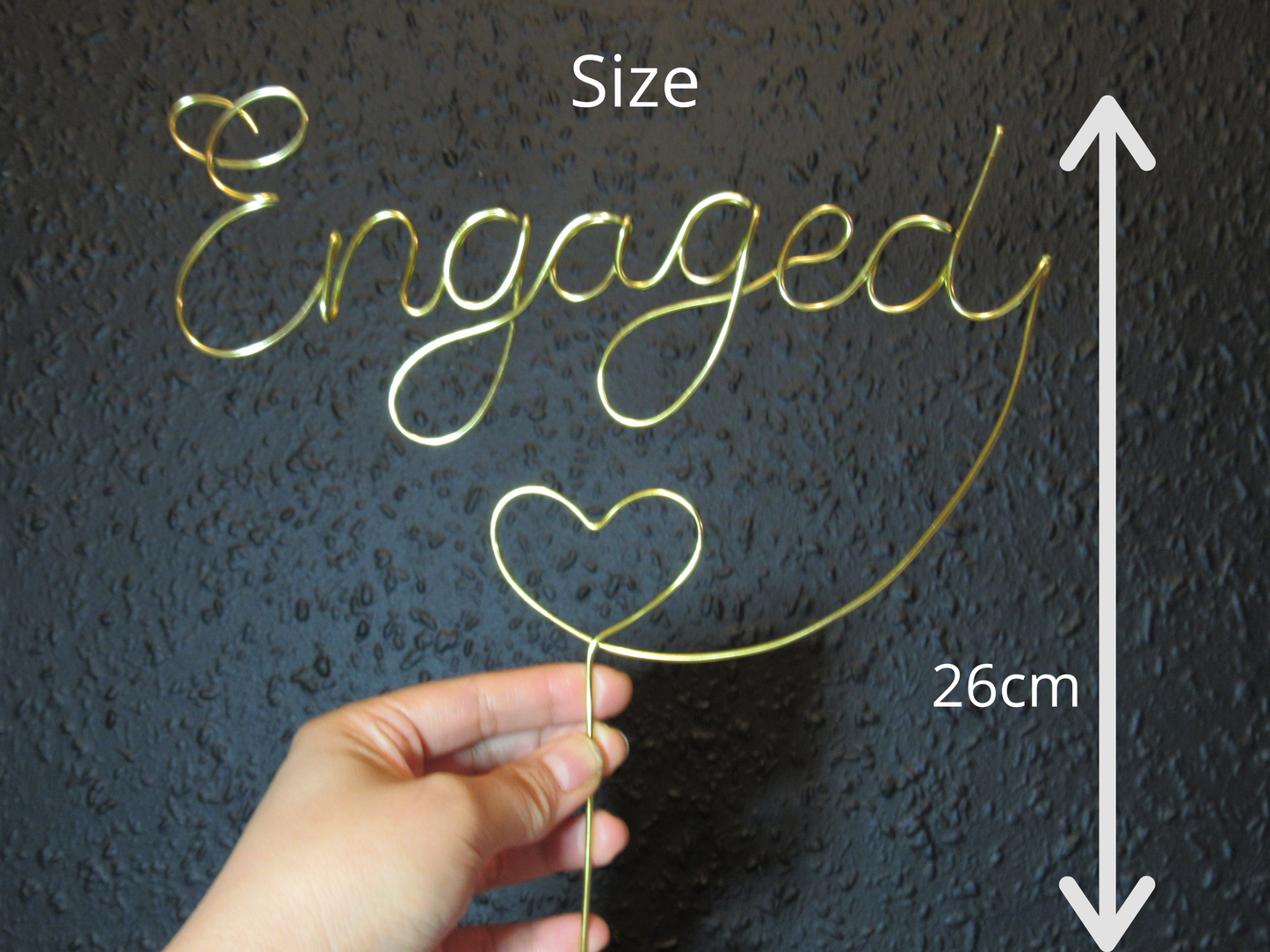Engaged Cake Topper for engagement party