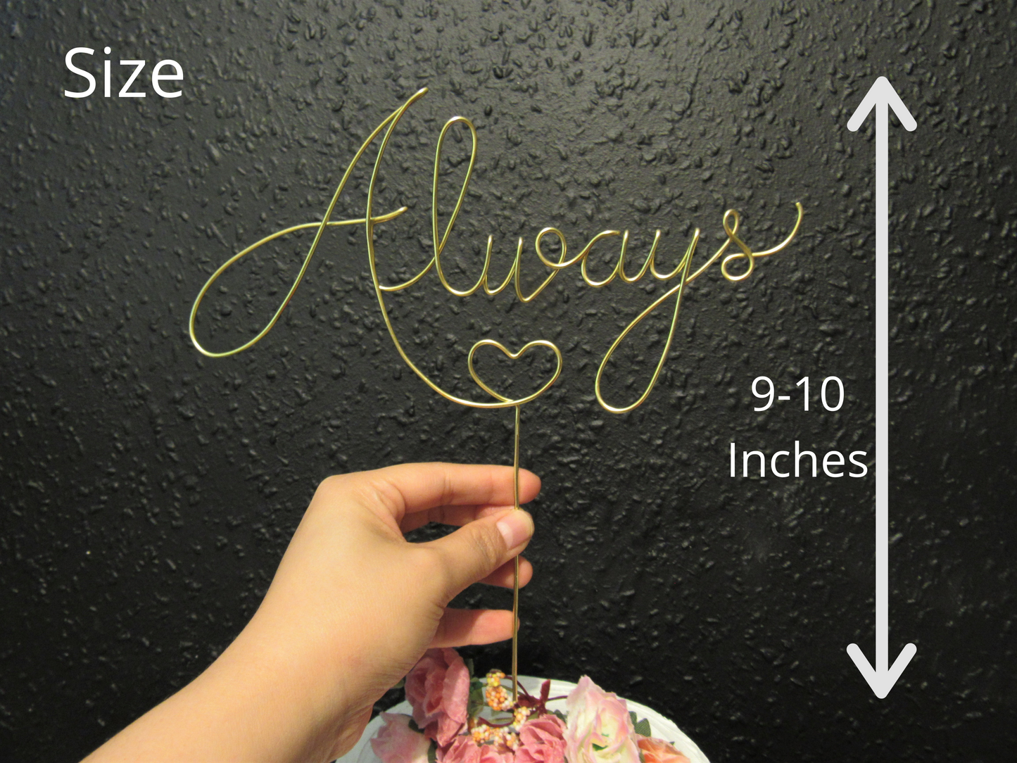 Always Wedding Cake Topper