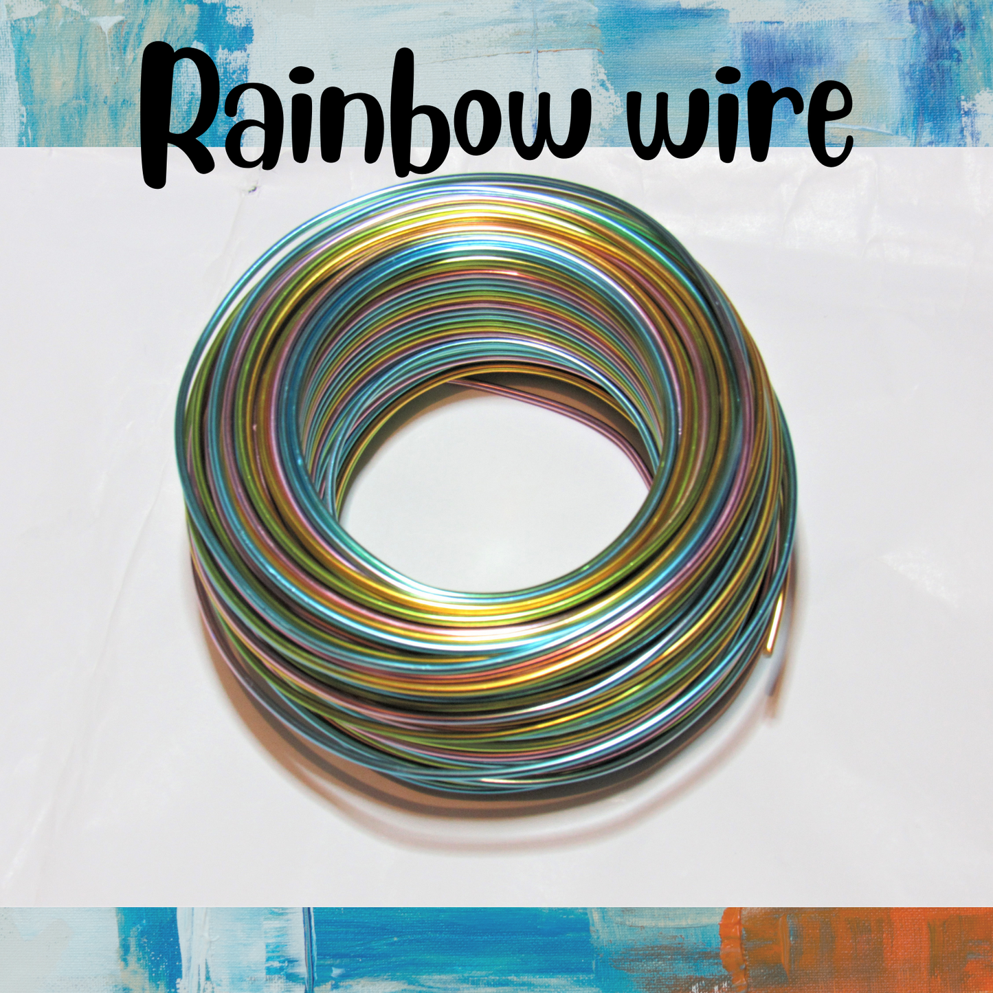 Custom name rainbow cake topper wire