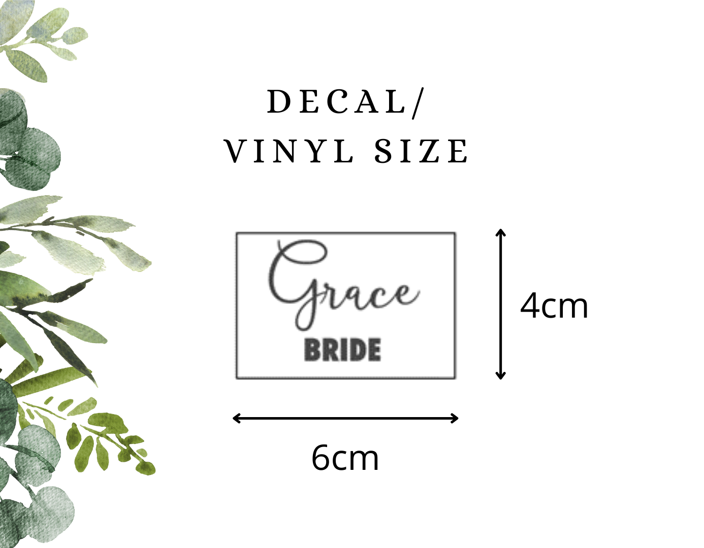 Custom Hanger sticker bridal Hanger Decal for bride or bridesmaid
