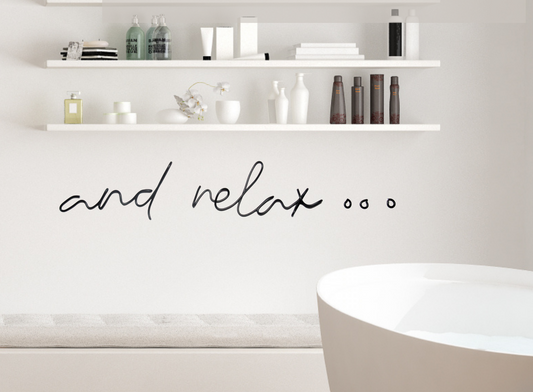 And relax sign wire wall art bathroom signs