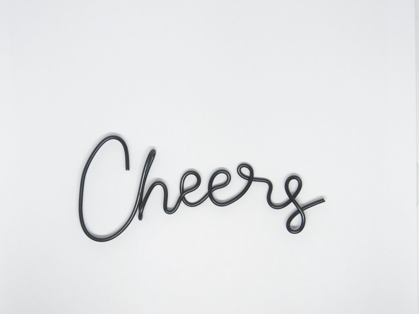 Cheers wire sign wall art home bar decor
