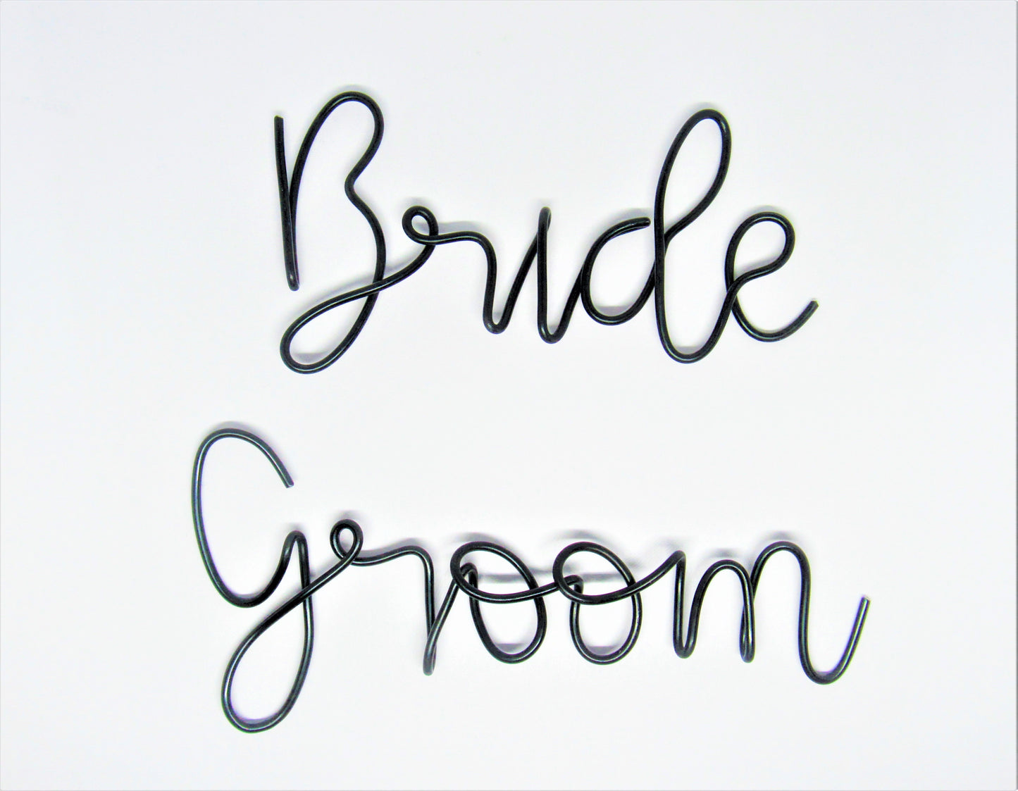 Bride and Groom chair sign wedding chair wire signs decoration
