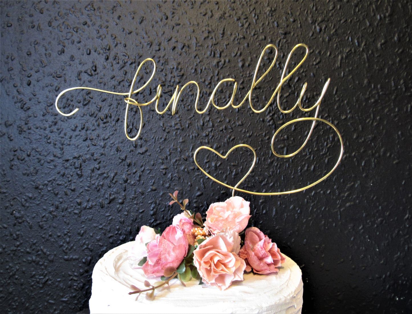 Finally Wedding Cake Topper
