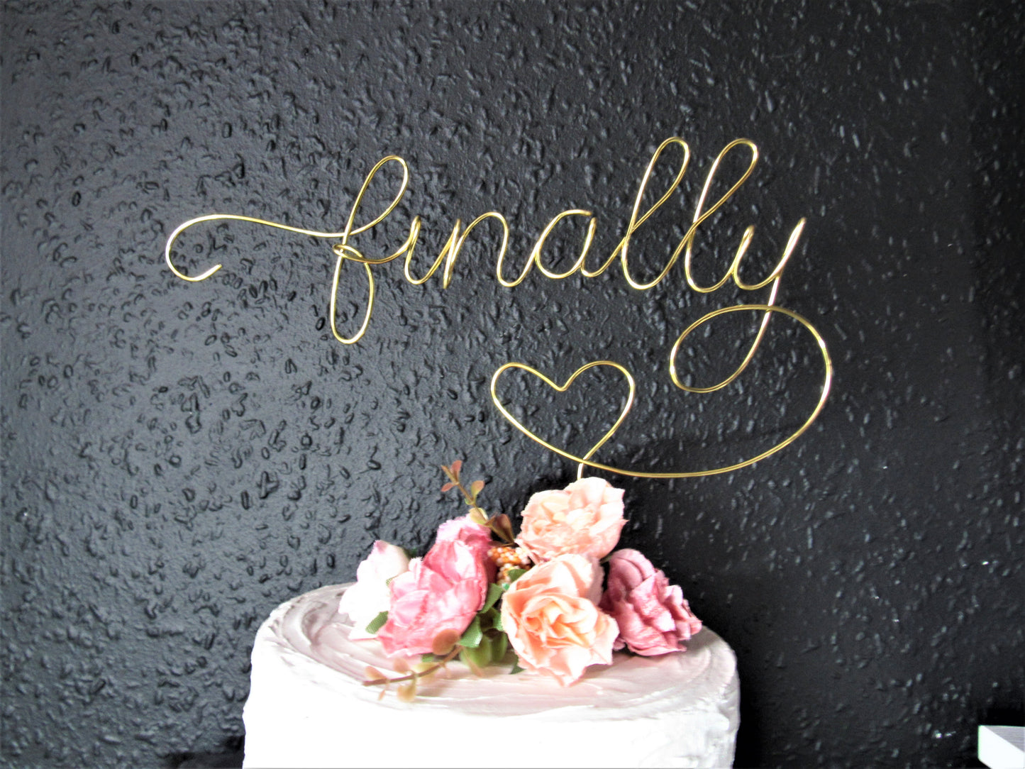 Finally Wedding Cake Topper