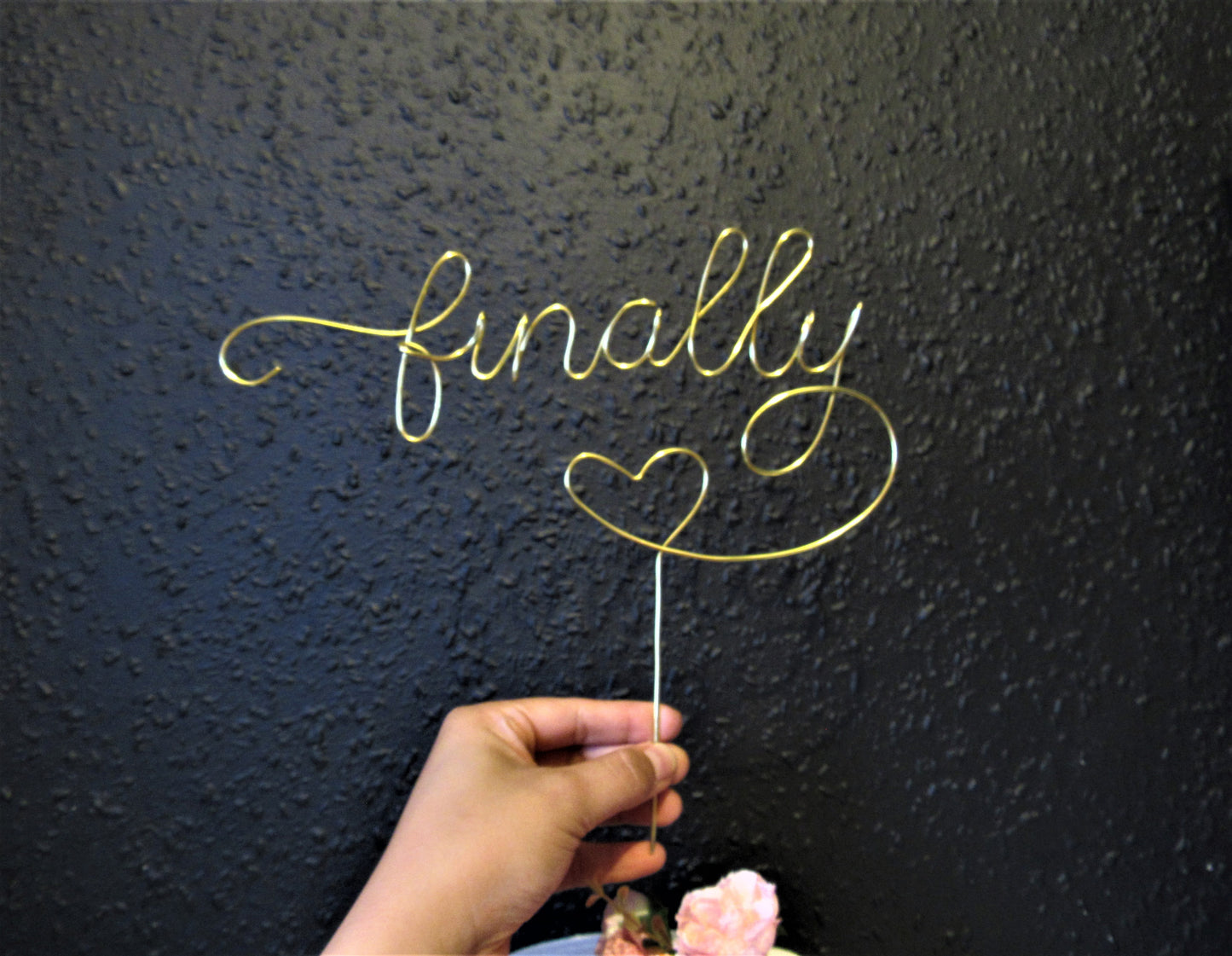 Finally Wedding Cake Topper