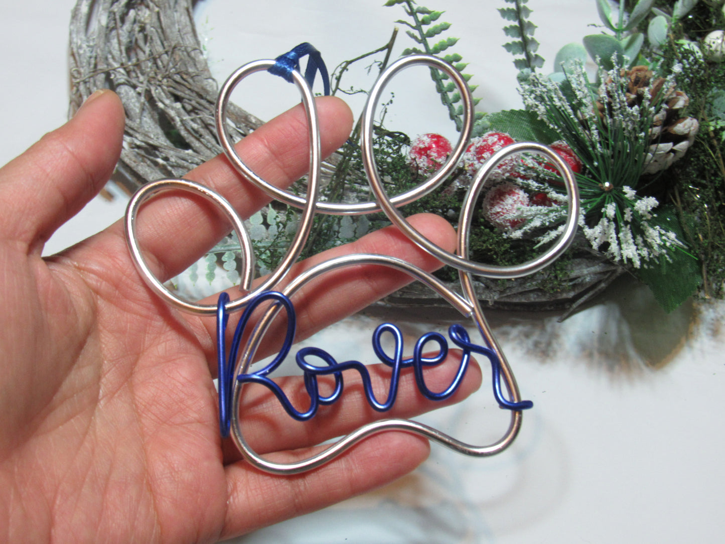 Dog ornament Christmas baubles/ ornament wire