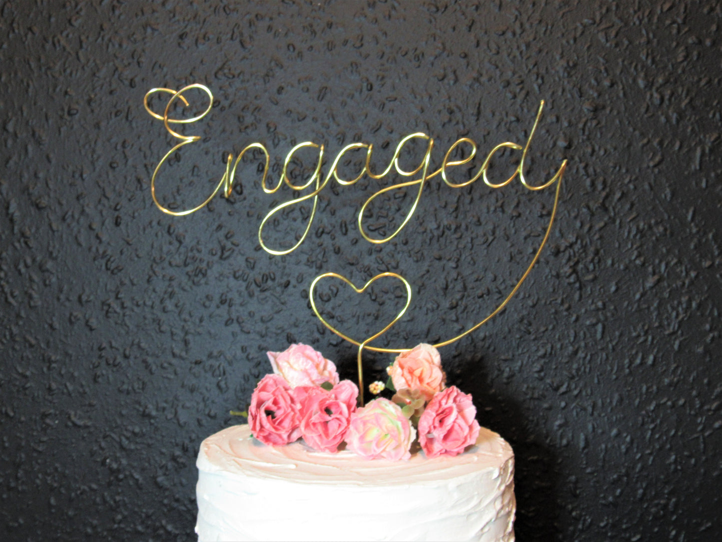 Engaged Cake Topper for engagement party
