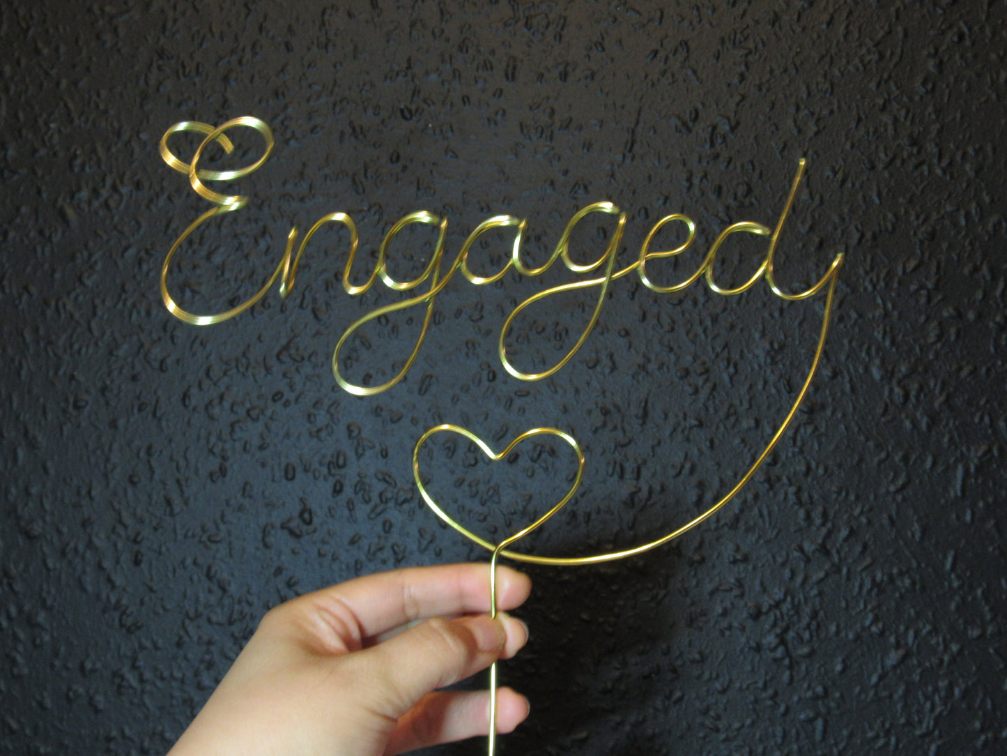 Engaged Cake Topper for engagement party
