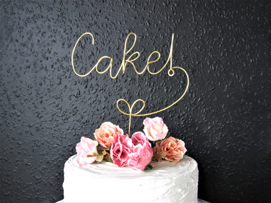 Cake! Wedding Cake Topper/ birthday cake topper