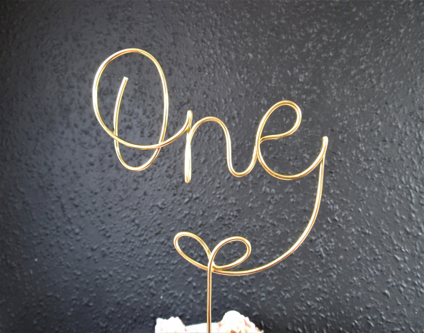 Custom 1st birthday cake topper wire
