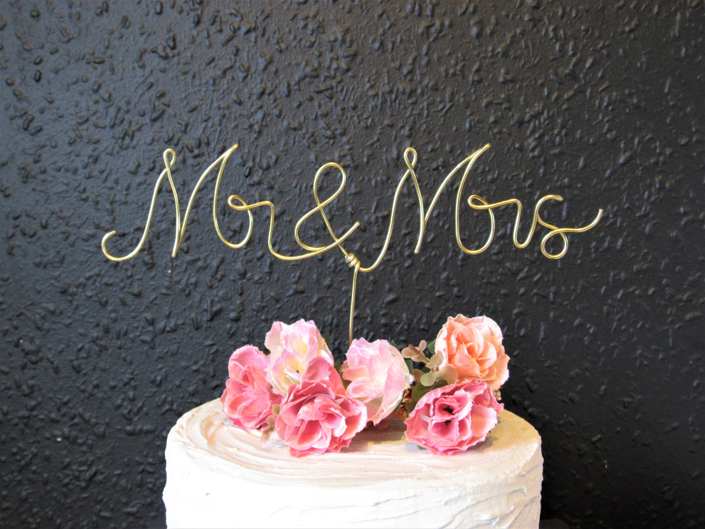Mr & Mrs Wedding Cake Topper
