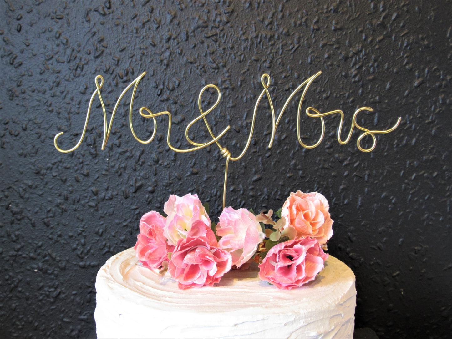 Mr & Mrs Wedding Cake Topper