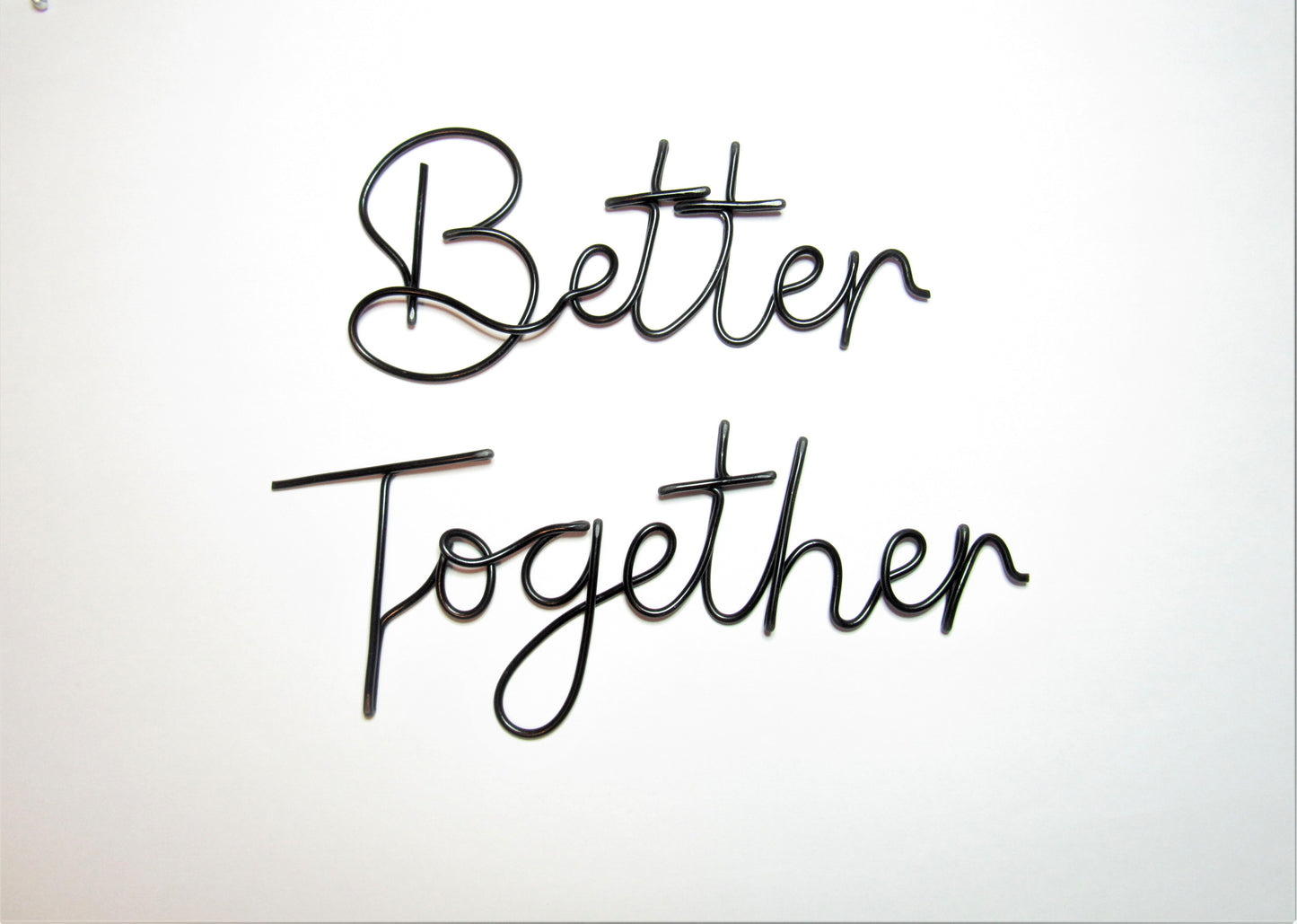 Better Together wire wall art sign living room home decor