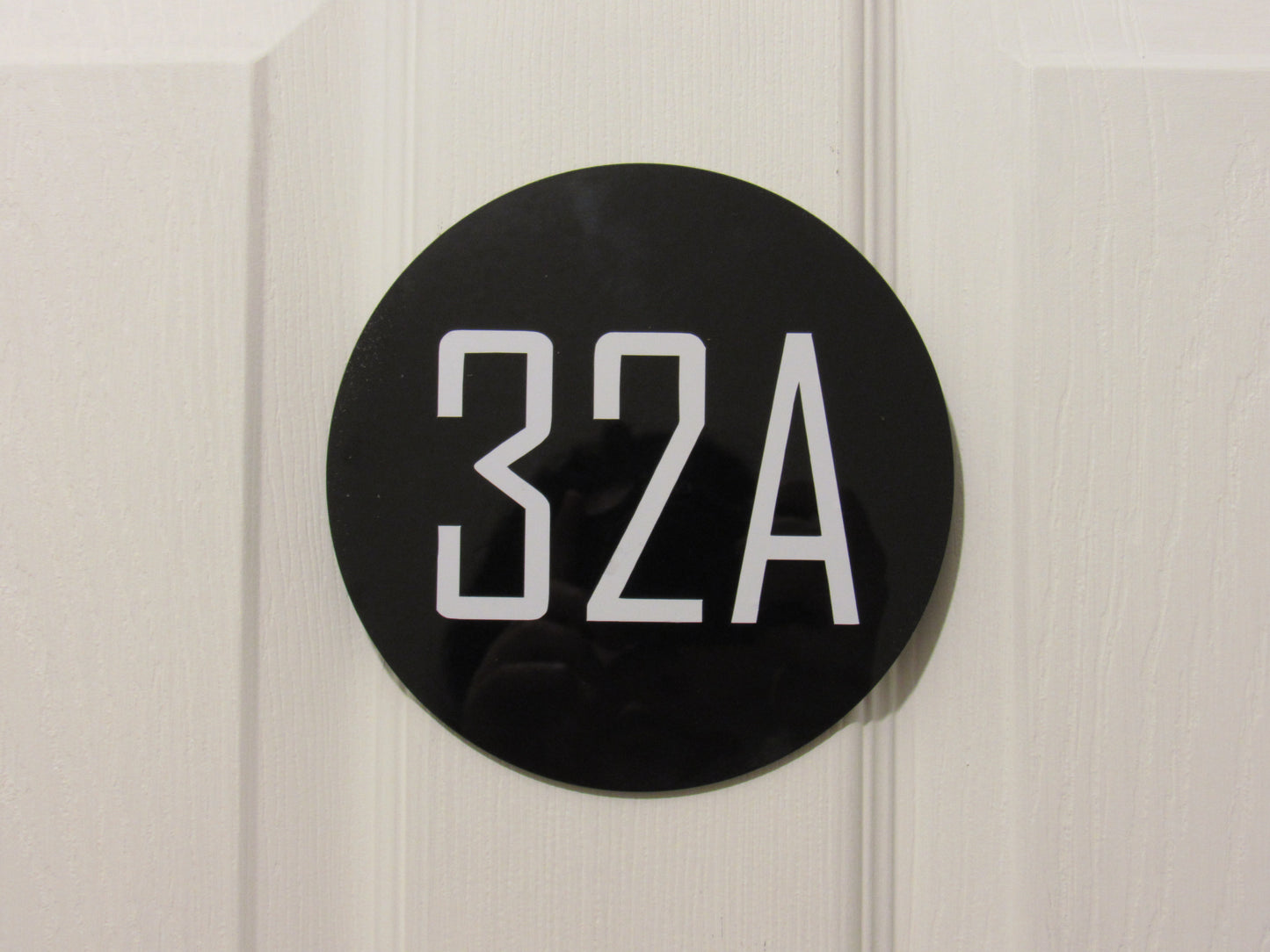 Custom room number sign, apartment door acrylic sign with self adhesive tape at the back