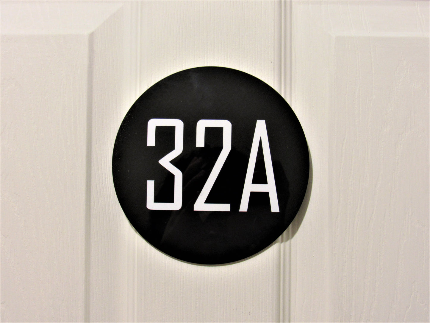 Custom room number sign, apartment door acrylic sign with self adhesive tape at the back