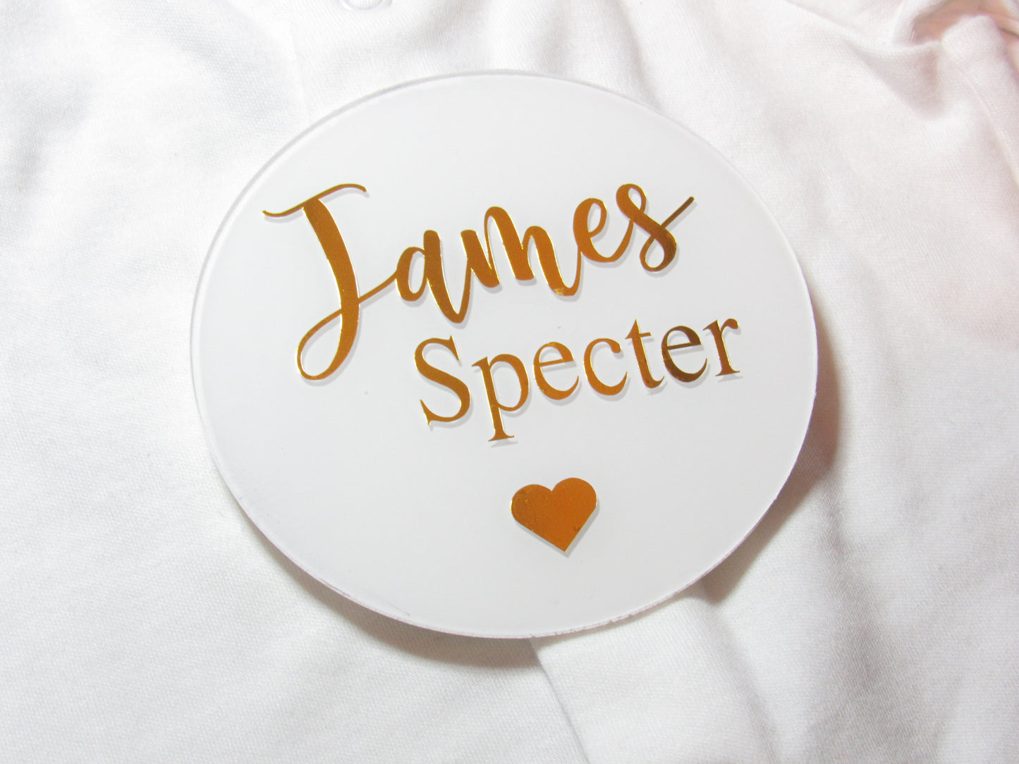 Acrylic baby name sign plaque (personalised)