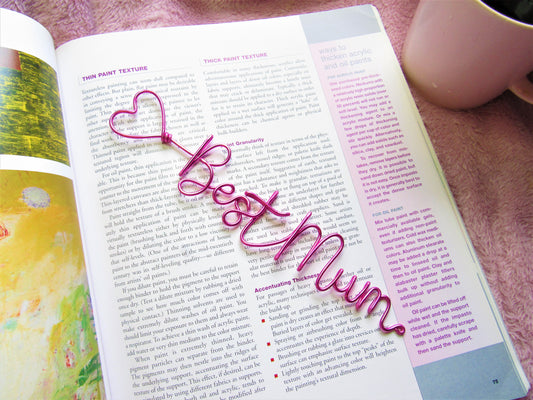 Best Mum wire bookmark Mother's day gift