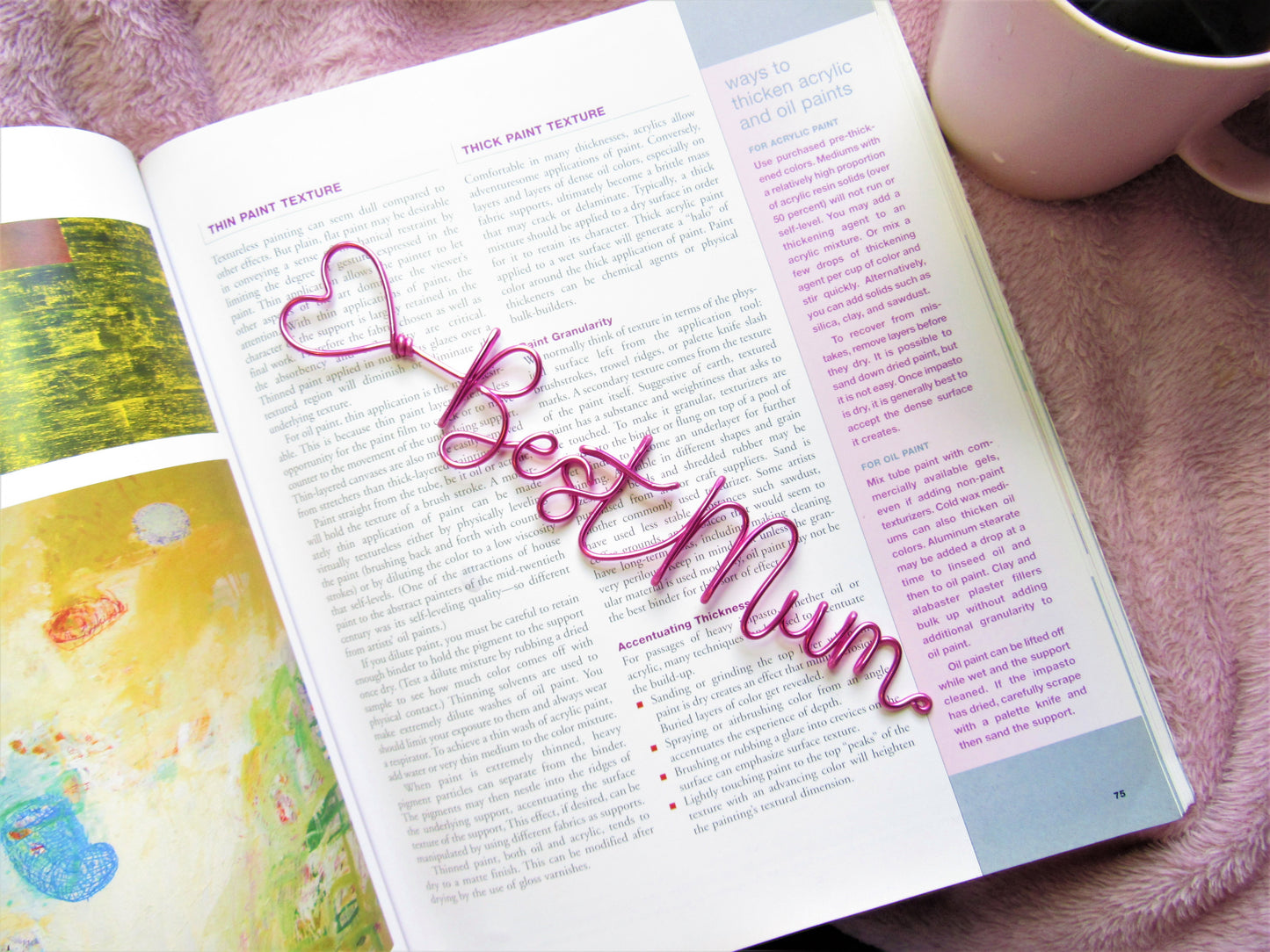 Best Mum wire bookmark Mother's day gift
