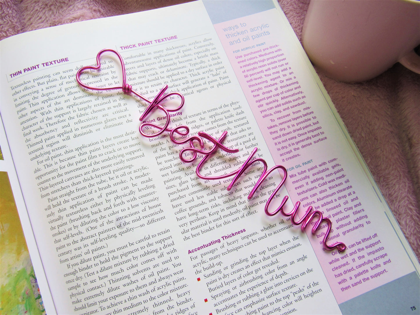 Best Mum wire bookmark Mother's day gift