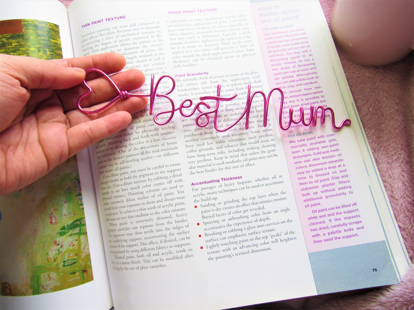 Best Mum wire bookmark Mother's day gift