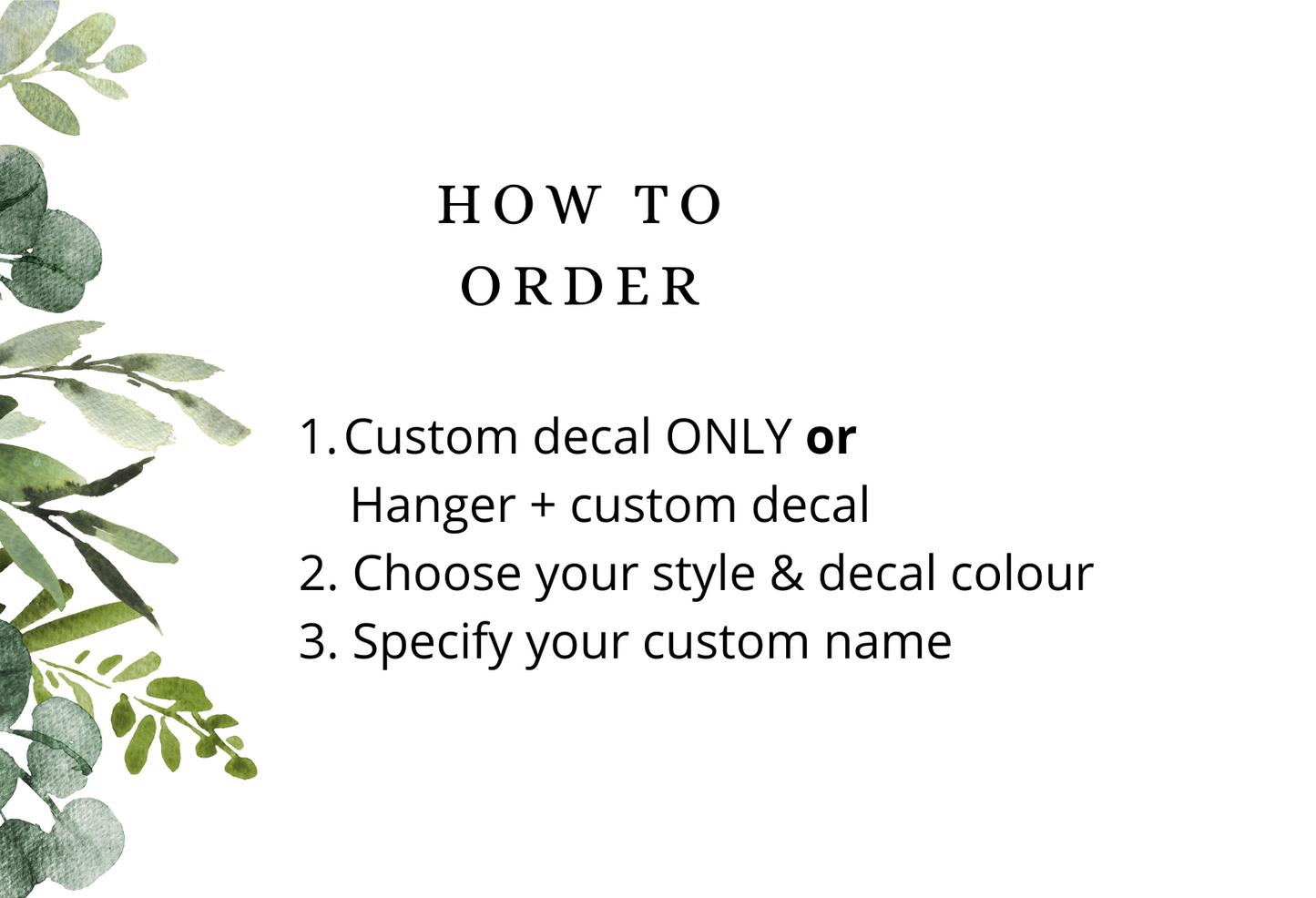 Custom Hanger sticker bridal Hanger Decal for bride or bridesmaid