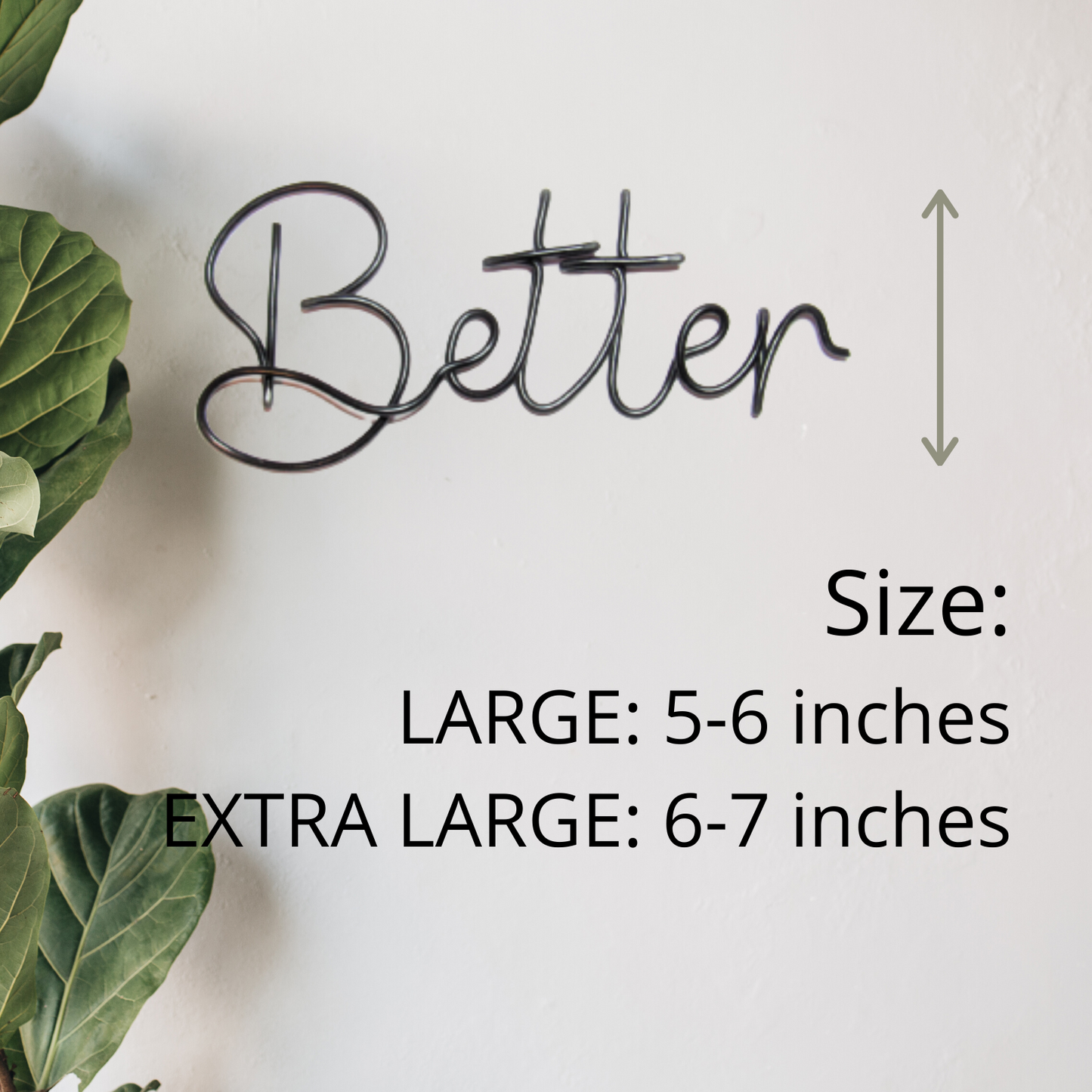 Better Together wire wall art sign living room home decor