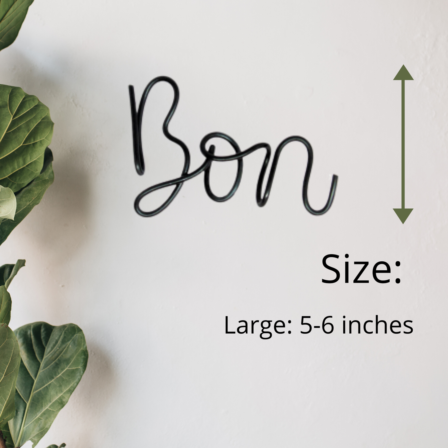 Bon Appetit wire words wall art for dining room wall decor