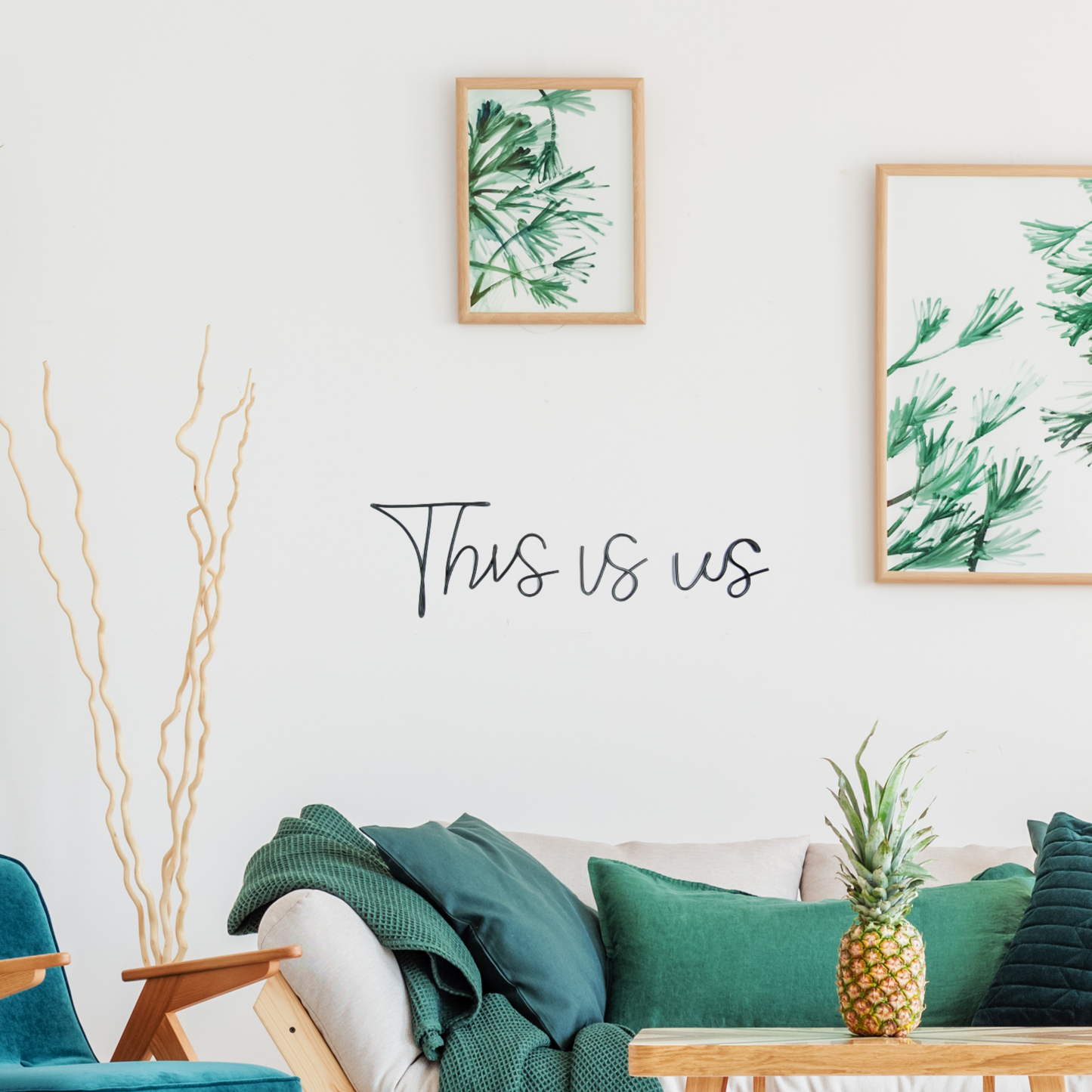 This is us wire wall art living room wall decor