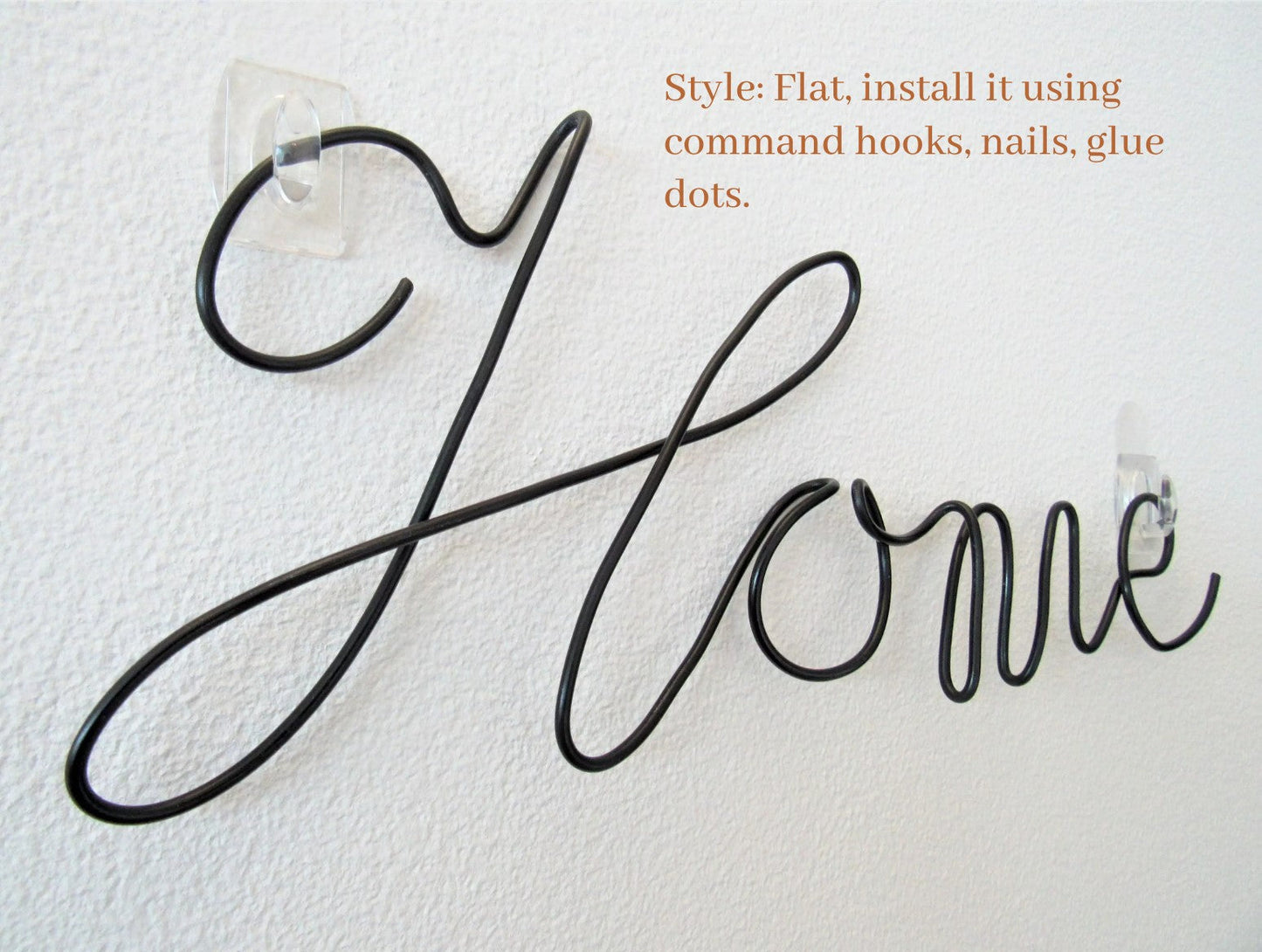 Bathroom Door sign wire words